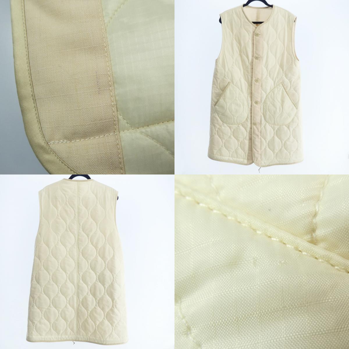 【中古】JOHN BULL | ジョンブル リップリバーシブルミリタリーベスト ベスト AL084 アイボリー