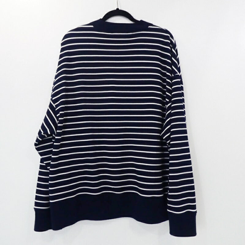 【中古】Palm Angels | パームエンジェルス BEAR STRIPES TERRY EMBROIDERY SWEATER スウェット PMBA064S22FLE001 ネイビー サイズ：M
