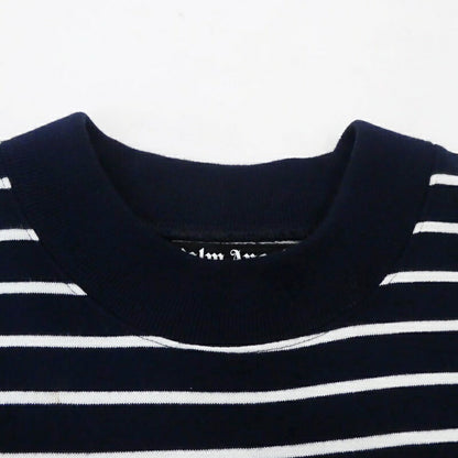 【中古】Palm Angels | パームエンジェルス BEAR STRIPES TERRY EMBROIDERY SWEATER スウェット PMBA064S22FLE001 ネイビー サイズ：M