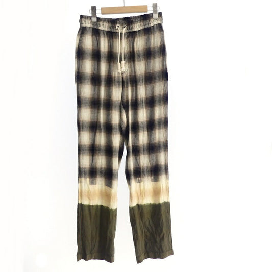 【中古】Palm Angels | パームエンジェルス Bleached Plaid Track Pants パンツ PMCG002S21FAB001 サイズ：46
