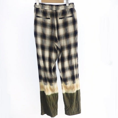 【中古】Palm Angels | パームエンジェルス Bleached Plaid Track Pants パンツ PMCG002S21FAB001 サイズ：46