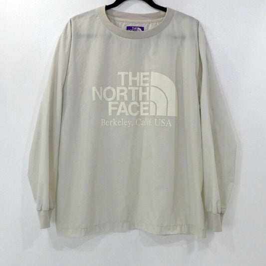 【中古】THE NORTH FACE PURPLE LABEL | ザノースフェイスパープルレーベル L/S Logo Woven Tee 長袖Ｔシャツ NP2119N グレー サイズ：M