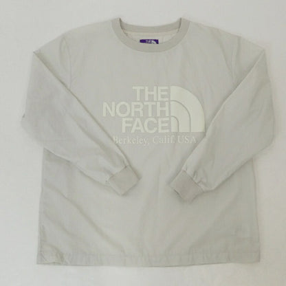 【中古】THE NORTH FACE PURPLE LABEL | ザノースフェイスパープルレーベル L/S Logo Woven Tee 長袖Ｔシャツ NP2119N グレー サイズ：M