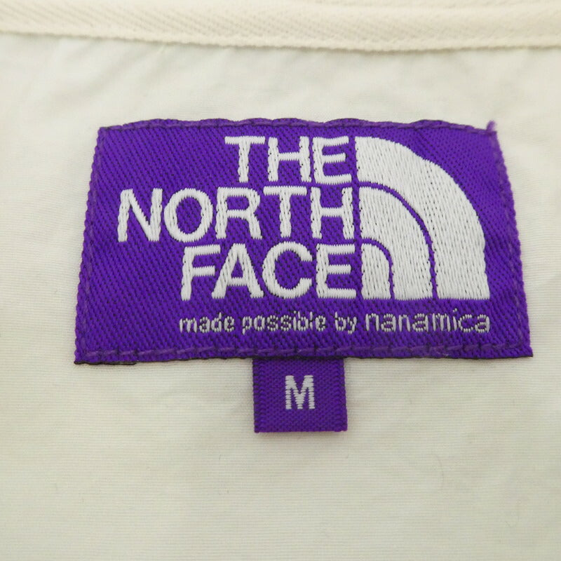 【中古】THE NORTH FACE PURPLE LABEL | ザノースフェイスパープルレーベル L/S Logo Woven Tee 長袖Ｔシャツ NP2119N グレー サイズ：M