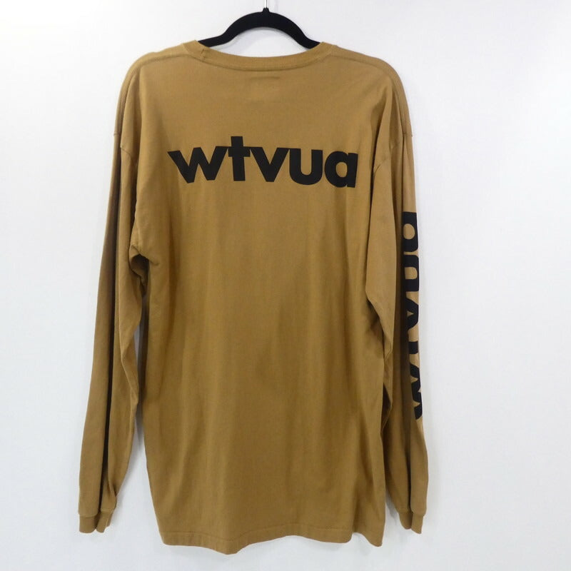 【中古】W)TAPS | ダブルタップス WTVUA?SCREEN?LS?TEE 長袖Ｔシャツ 212PCDT-LT03S ブラウン サイズ：3