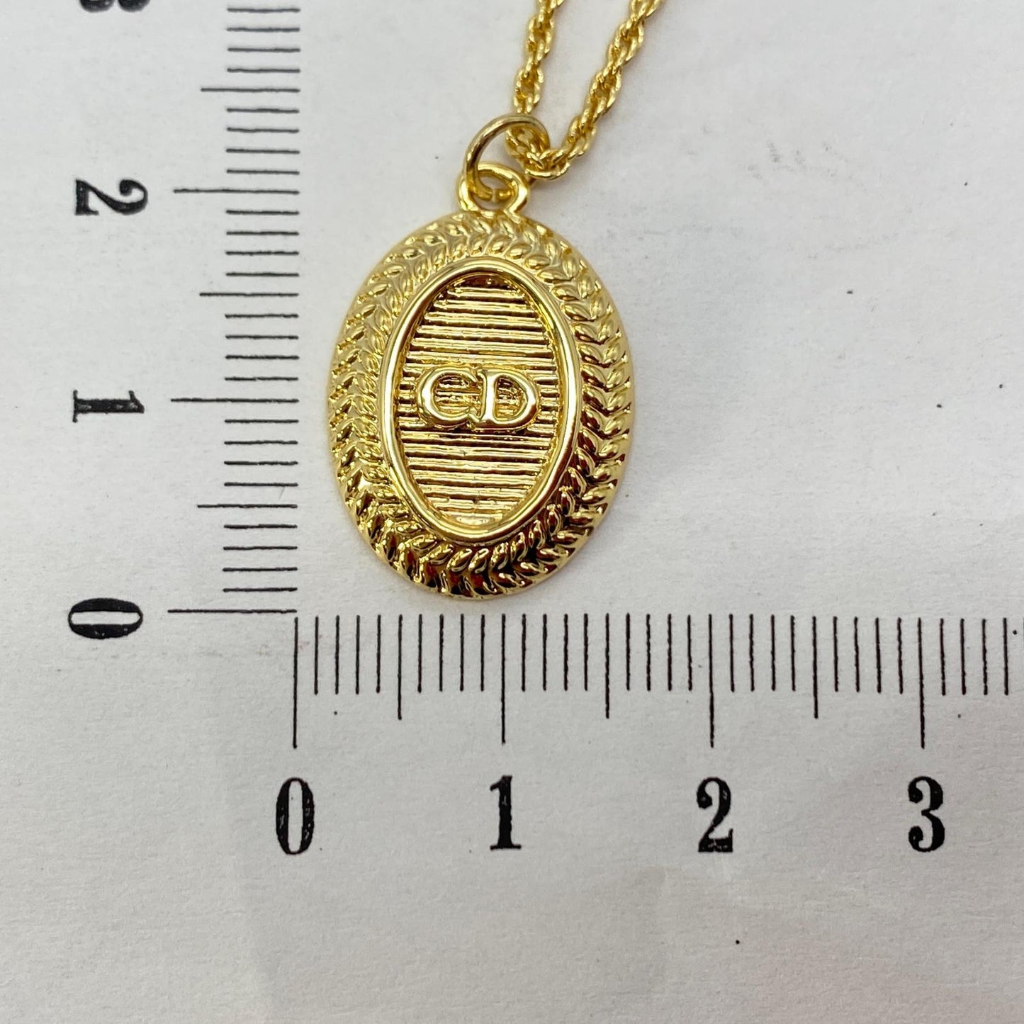 Christian Dior | クリスチャンディオール CDロゴオーバル ネックレス Vintage Dior【姫路東店】