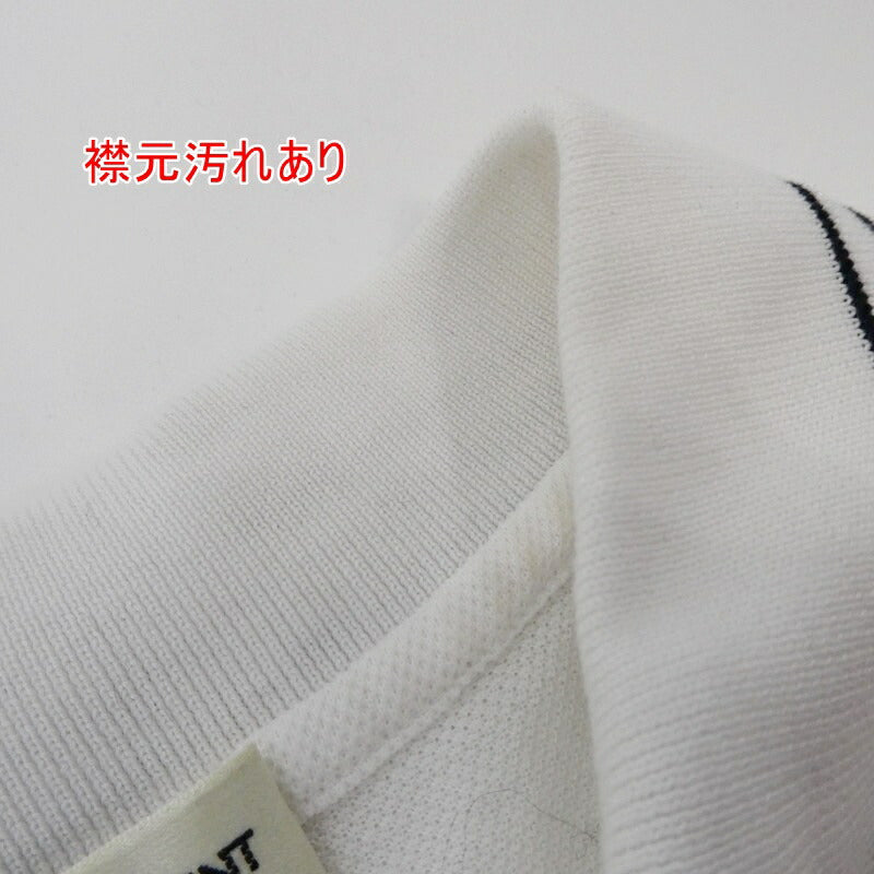 【中古】SAINT LAURENT | サンローラン シグネチャー ポロシャツ 483417 ホワイト サイズ：XS