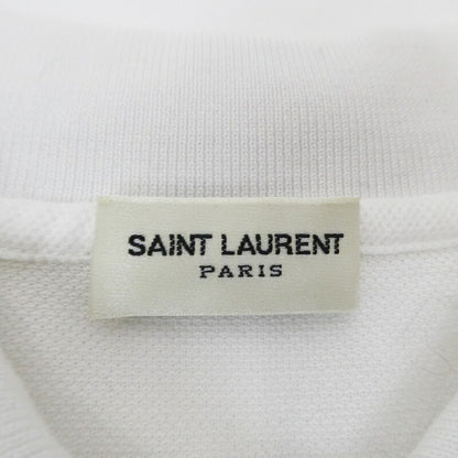 【中古】SAINT LAURENT | サンローラン シグネチャー ポロシャツ 483417 ホワイト サイズ：XS