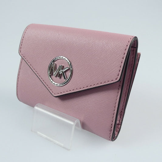 【中古】Michael Kors | マイケルコース GREENWICH エンベロープ トライフォールド 三つ折り財布 32S2SNME6L ピンク