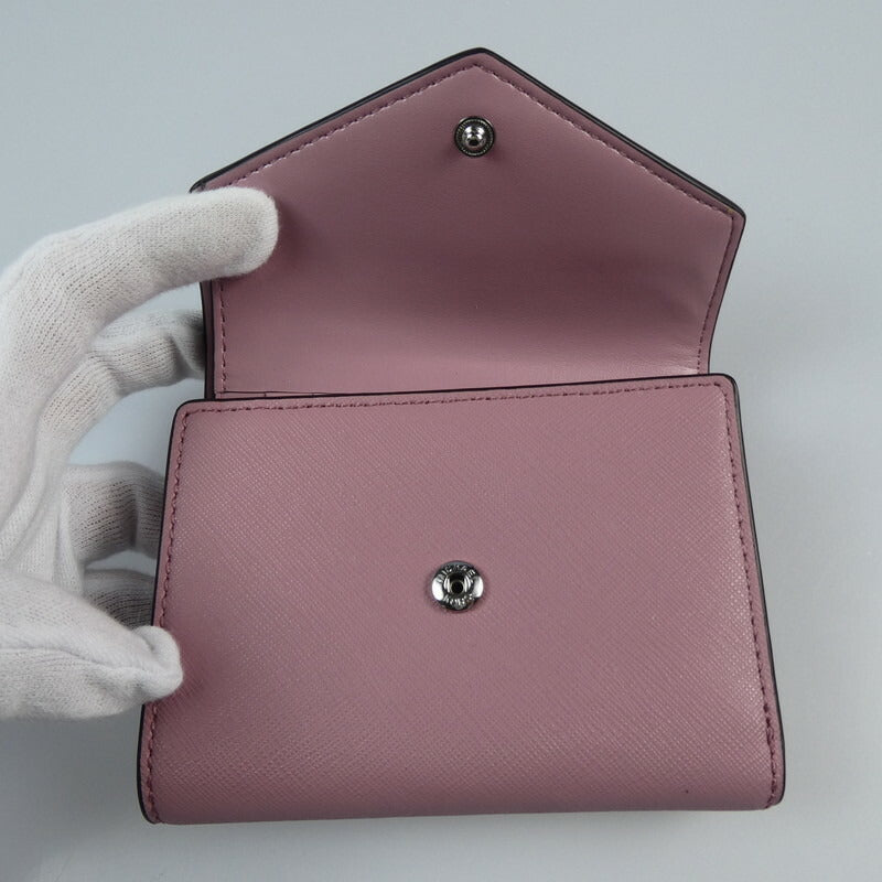 【中古】Michael Kors | マイケルコース GREENWICH エンベロープ トライフォールド 三つ折り財布 32S2SNME6L ピンク