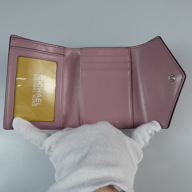 【中古】Michael Kors | マイケルコース GREENWICH エンベロープ トライフォールド 三つ折り財布 32S2SNME6L ピンク