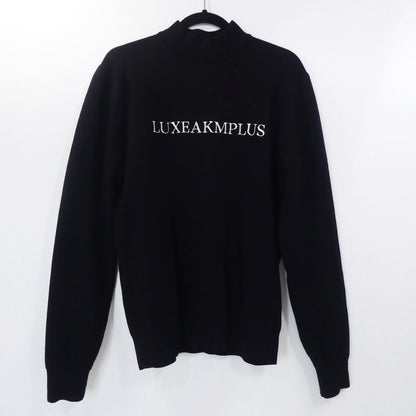 【中古】AKM(志風音) | エーケーエムシフォン LOGO HIGH NECK KNIT スウェット LAK-22001-BK90 ブラック サイズ：XL