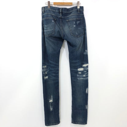 【中古】DOLCE & GABBANA | ドルチェアンドガッバーナ クラッシュ加工デニムパンツ デニムパンツ 2016S/S 44 ネイビー