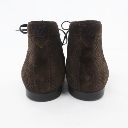 【中古】LOUIS VUITTON | ルイ・ヴィトン マイクロダミエスエード ブーツ サイズ:25.0cm