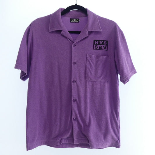 【中古】HYSTERIC GLAMOUR | ヒステリックグラマー SECRET SERVICE シャツ 半袖シャツ 02211CH02 パープル サイズ：S