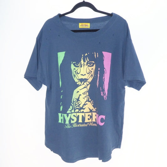 【中古】HYSTERIC GLAMOUR | ヒステリックグラマー 半袖Ｔシャツ ネイビー
