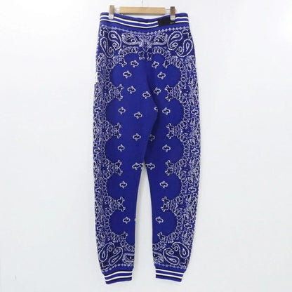 【中古】AMIRI | アミリ Bandana B-Ball ジャカード パンツ ネイビー サイズ：M