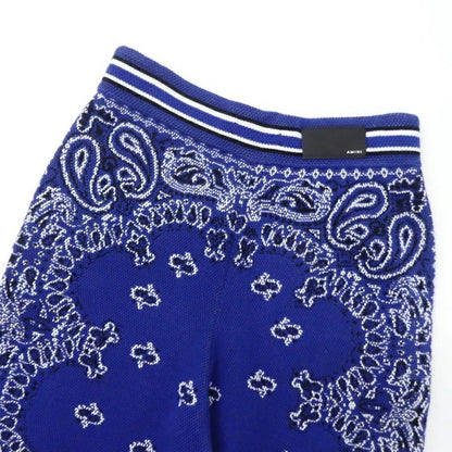 【中古】AMIRI | アミリ Bandana B-Ball ジャカード パンツ ネイビー サイズ：M
