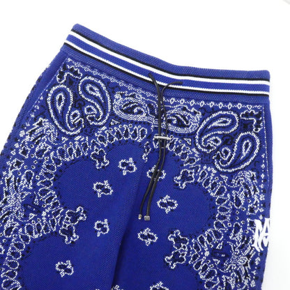 【中古】AMIRI | アミリ Bandana B-Ball ジャカード パンツ ネイビー サイズ：M