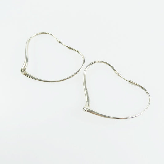 【中古】Tiffany&co | ティファニー オープンハートフープ ピアス 60020129