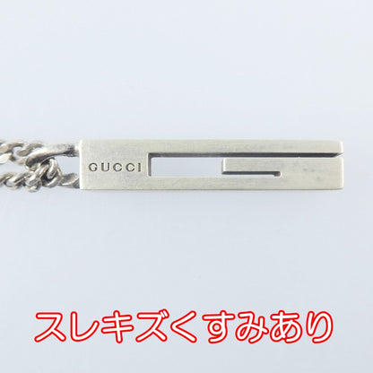 【中古】GUCCI | グッチ ブランデッドGバー ネックレス 225055