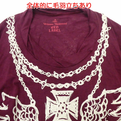 【中古】Vivienne Westwood Red Label | ヴィヴィアンウエストウッド レッドレーベル オーブプリントロングカットソー ワンピース 16-03-532002 サイズ：2