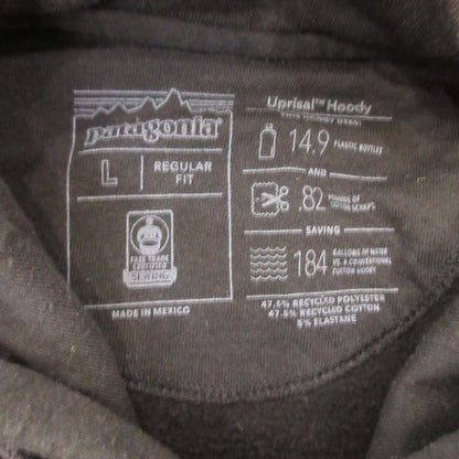 【中古】patagonia | パタゴニア P-6 Logo Uprisal Hoody パーカー ブラック サイズ：L