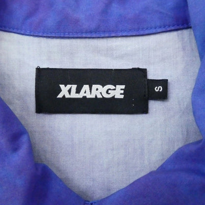 【中古】X-LARGE | エクストララージ S/S YUYUHAKUSHO OPEN COLLAR SHIRT 半袖シャツ 01192412-1906 ×幽遊白書 年式:2019S/S ブルー サイズ：S