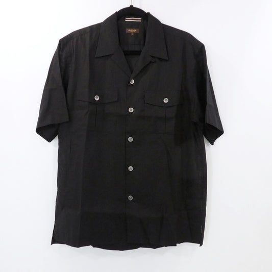【中古】Paul Smith | ポール・スミス Seeahand 半袖シャツ 124182 ブラック サイズ：L