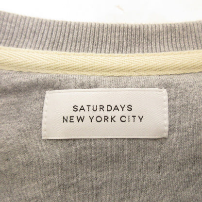 【中古】SATURDAYS NYC | サタデーズ　サタデイズ BOWERY CONVEX SWEAT スウェット グレー サイズ：XS