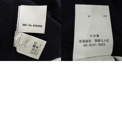 【中古】BRU NA BOINNE | ブルーナボイン 子煩悩レスラーワンホ?イントカレッシ?スエット2号 スウェット ネイビー