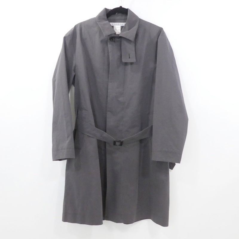 【中古】EEL | イール ステンカラーコート チャコールグレー サイズ：S