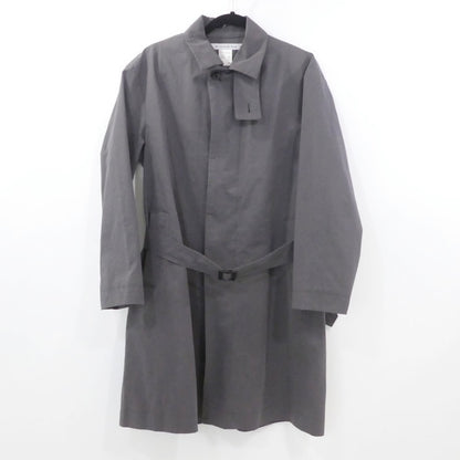 【中古】EEL | イール ステンカラーコート チャコールグレー サイズ：S