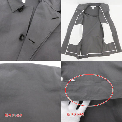 【中古】EEL | イール ステンカラーコート チャコールグレー サイズ：S