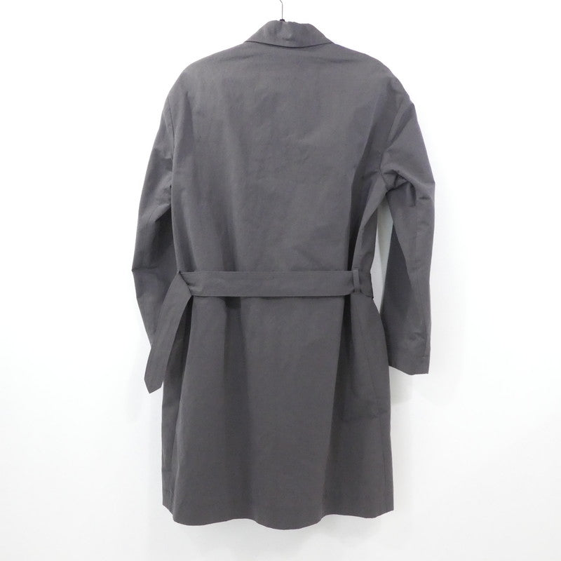 【中古】EEL | イール ステンカラーコート チャコールグレー サイズ：S