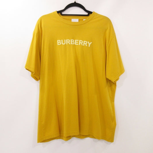 【中古】BURBERRY London England | バーバリーロンドンイングランド ロゴプリントコットンジャージーTシャツ 半袖Ｔシャツ 8065396 イエロー サイズ：M