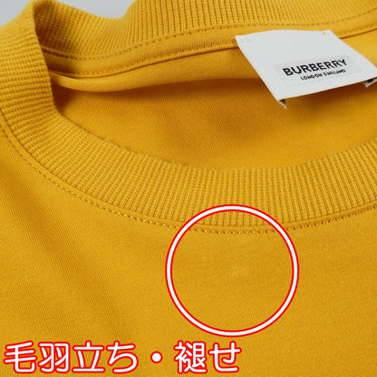 【中古】BURBERRY London England | バーバリーロンドンイングランド ロゴプリントコットンジャージーTシャツ 半袖Ｔシャツ 8065396 イエロー サイズ：M