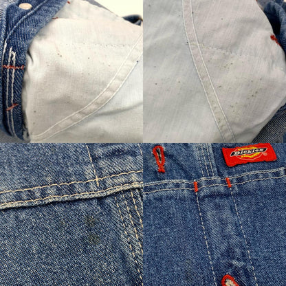 【中古】Dickies | ディッキーズ STONEWASHED INDIGO BIB OVERALL オーバーオール ｻｲｽﾞ:W:34