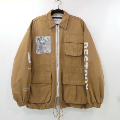 【中古】BlackWeirdos | ブラックウィドーブラックウィドゥ Droog Army Jacket ミリタリージャケット 20AW-JK01 ベージュ サイズ：M