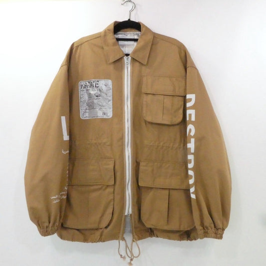 【中古】BlackWeirdos | ブラックウィドーブラックウィドゥ Droog Army Jacket ミリタリージャケット 20AW-JK01 ベージュ サイズ：M