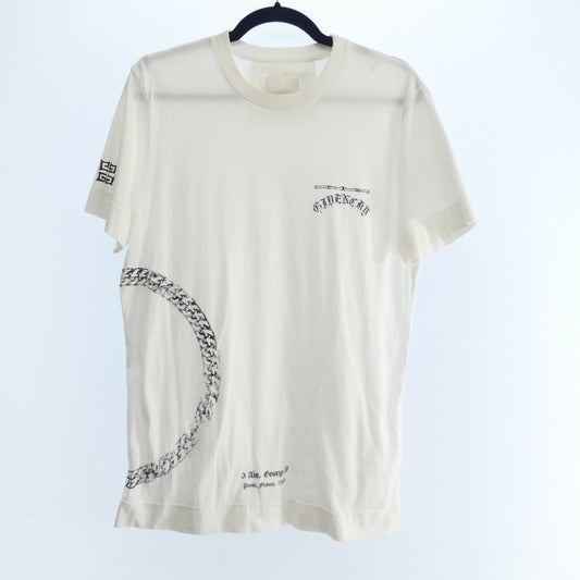 【中古】GIVENCHY | ジバンシィ SYMBOL CIRCLE CHAIN SLIM FIT T-SHIRT 半袖Ｔシャツ BM716C3Y6B ホワイト サイズ：S