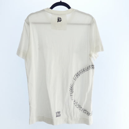 【中古】GIVENCHY | ジバンシィ SYMBOL CIRCLE CHAIN SLIM FIT T-SHIRT 半袖Ｔシャツ BM716C3Y6B ホワイト サイズ：S