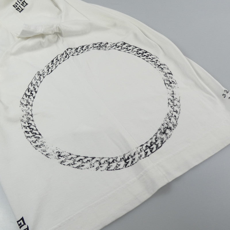 【中古】GIVENCHY | ジバンシィ SYMBOL CIRCLE CHAIN SLIM FIT T-SHIRT 半袖Ｔシャツ BM716C3Y6B ホワイト サイズ：S