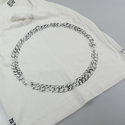 【中古】GIVENCHY | ジバンシィ SYMBOL CIRCLE CHAIN SLIM FIT T-SHIRT 半袖Ｔシャツ BM716C3Y6B ホワイト サイズ：S
