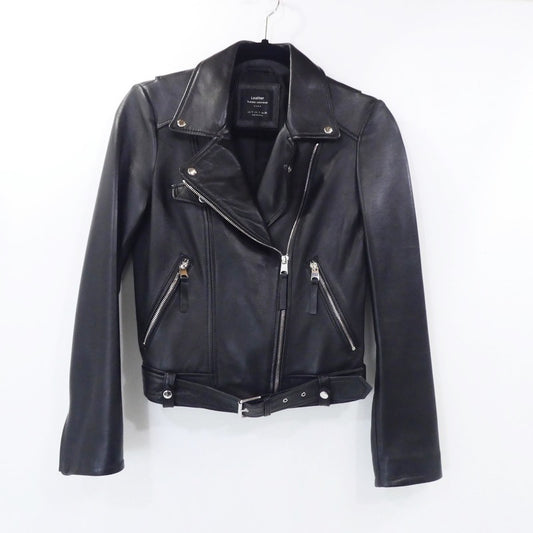 【中古】ZARA | ザラ ライダースジャケット ブラック