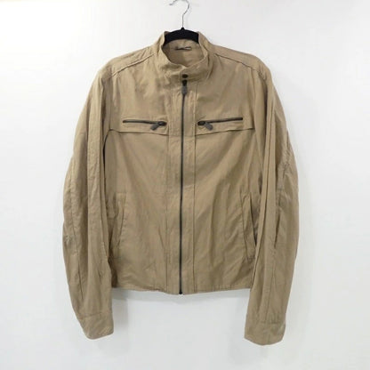 【中古】BOTTEGA VENETA | ボッテガヴェネタ DAKAR PAPER COTTON GABARDINE BLOUSON ブルゾン 285990/VU890 年式:2012S/S 国内正規品 ベージュ サイズ：48