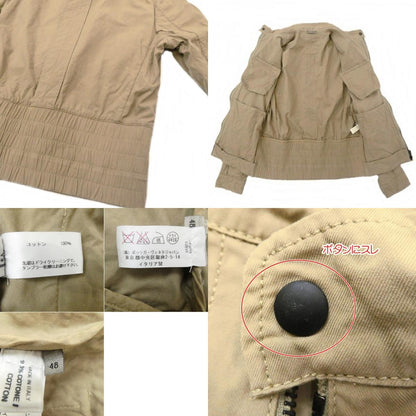 【中古】BOTTEGA VENETA | ボッテガヴェネタ DAKAR PAPER COTTON GABARDINE BLOUSON ブルゾン 285990/VU890 年式:2012S/S 国内正規品 ベージュ サイズ：48