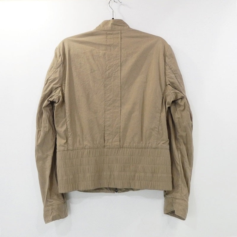 【中古】BOTTEGA VENETA | ボッテガヴェネタ DAKAR PAPER COTTON GABARDINE BLOUSON ブルゾン 285990/VU890 年式:2012S/S 国内正規品 ベージュ サイズ：48