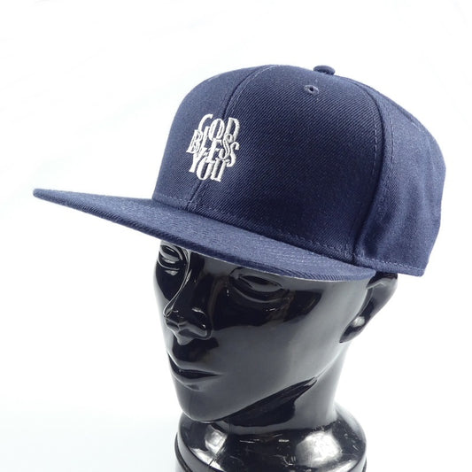 【中古】EXAMPLE | イグザンプル GOD BLESS YOU キャップ ネイビー