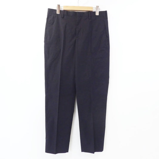 【中古】NEIL BARRETT | ニールバレット TRAVEL SLIM TROUSERS パンツ PBPA552 A019 ネイビー サイズ：46